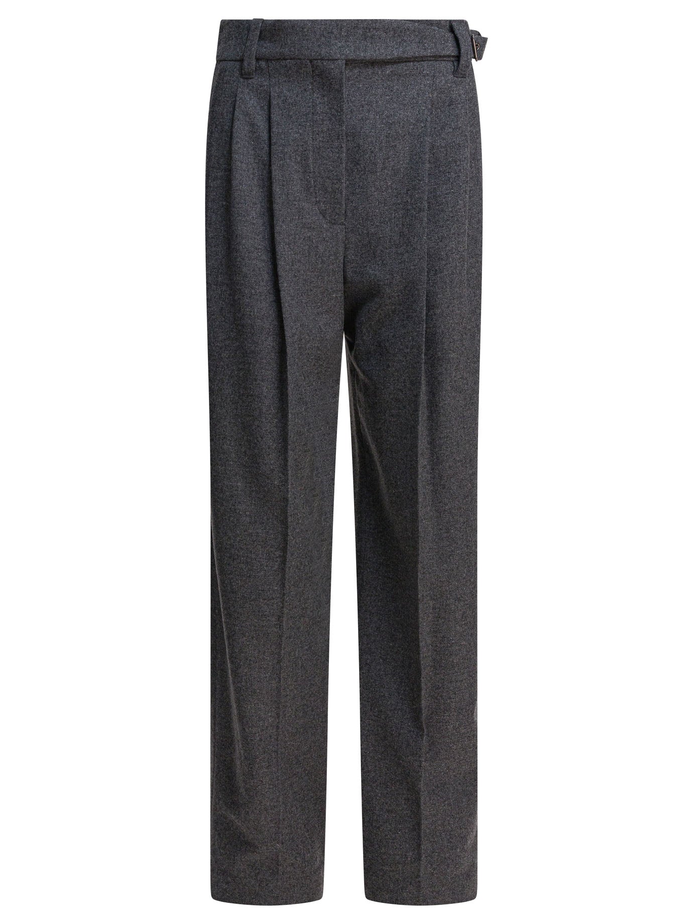 Wool pants with belt Trousers
