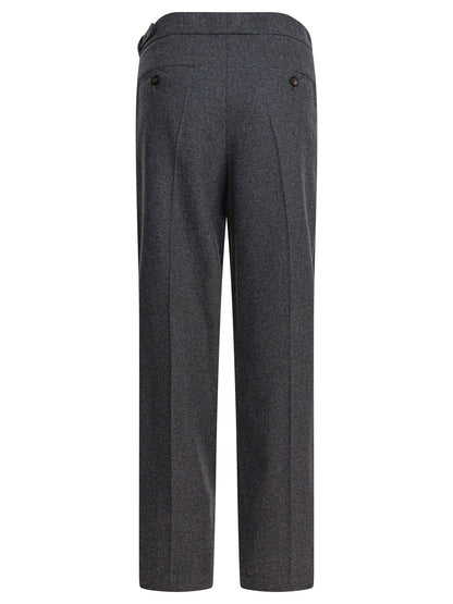 Wool pants with belt Trousers