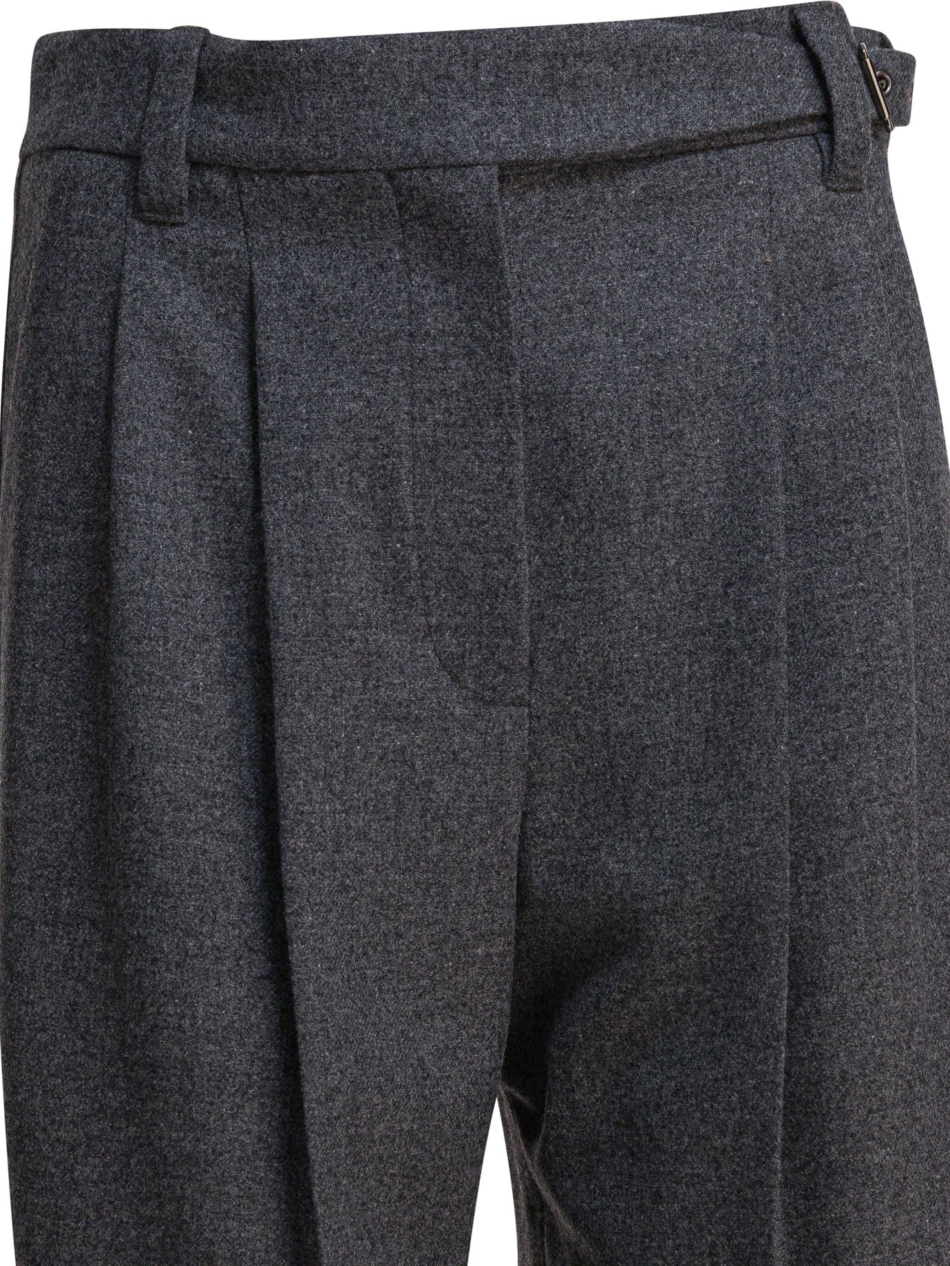 Wool pants with belt Trousers
