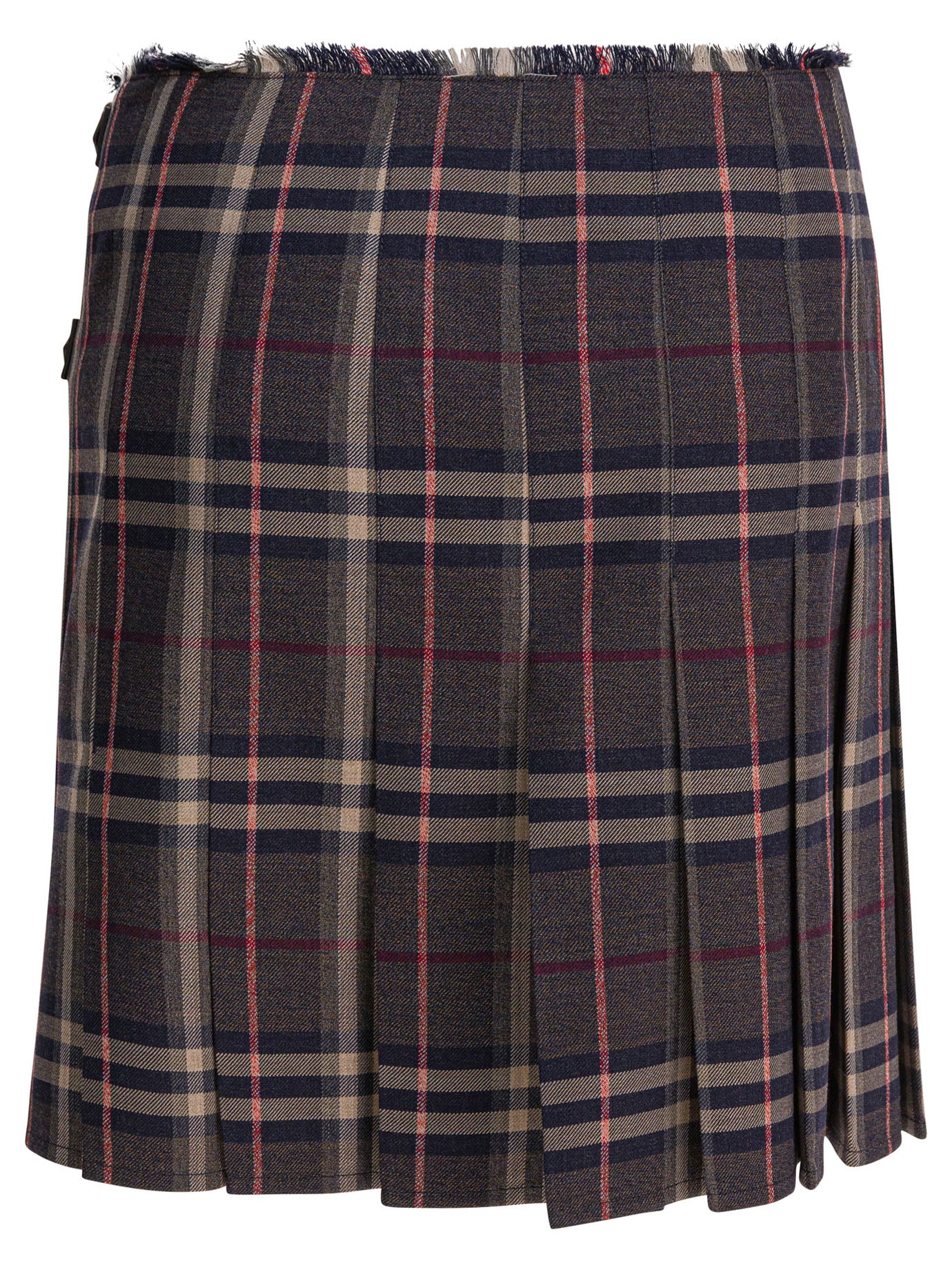 "Check" Wool mini kilt Skirts