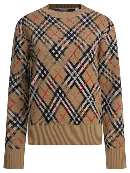 Wool blend crew neck sweater Knitwear