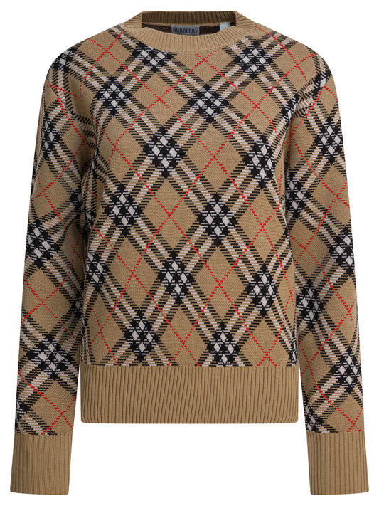 Wool blend crew neck sweater Knitwear
