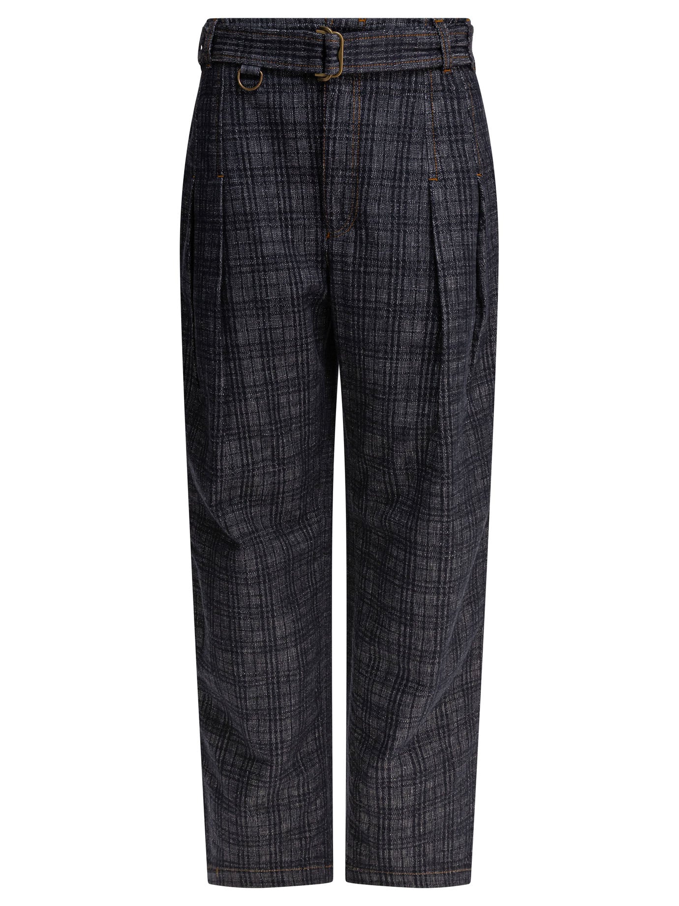 "Check" Jeans Trousers