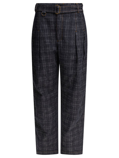 "Check" Jeans Trousers