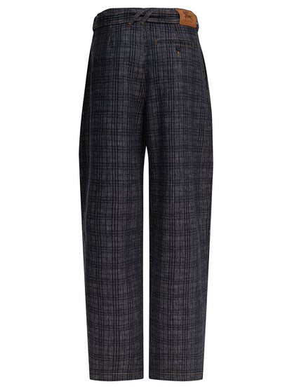 "Check" Jeans Trousers