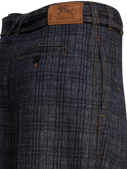 "Check" Jeans Trousers