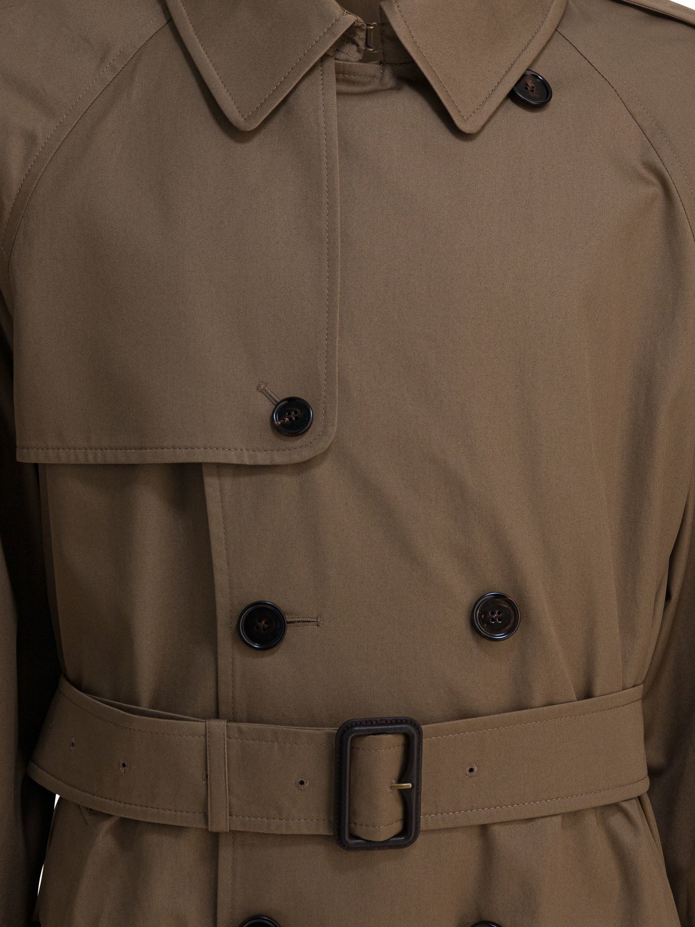 Long gabardine trench coat Jackets and Coats