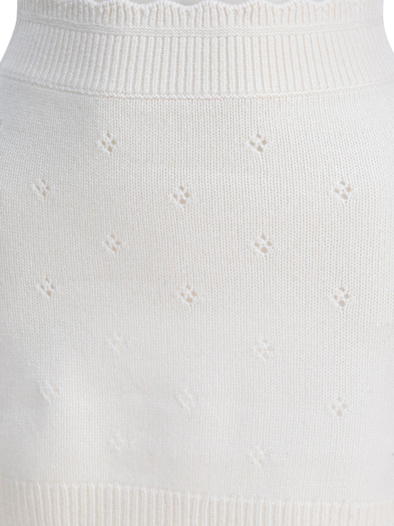 Openwork wool and cashmere miniskirt Skirts