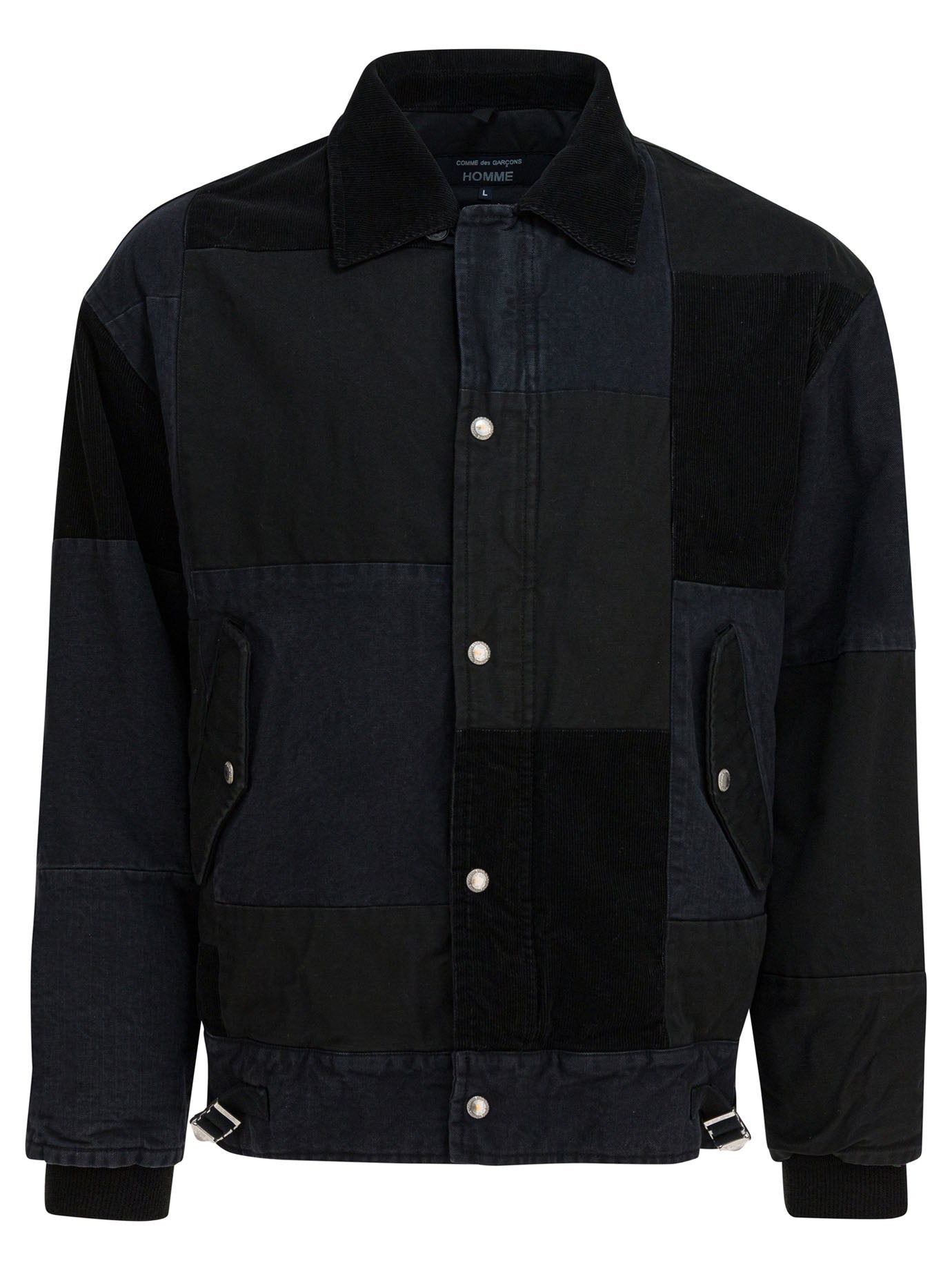 Jacket with tone-on-tone patchwork Jackets and Coats
