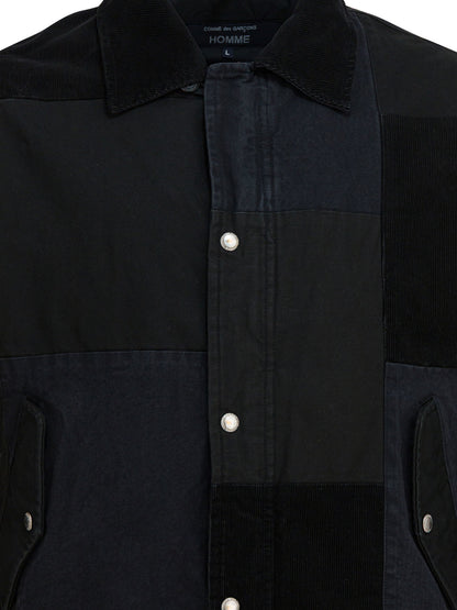 Jacket with tone-on-tone patchwork Jackets and Coats