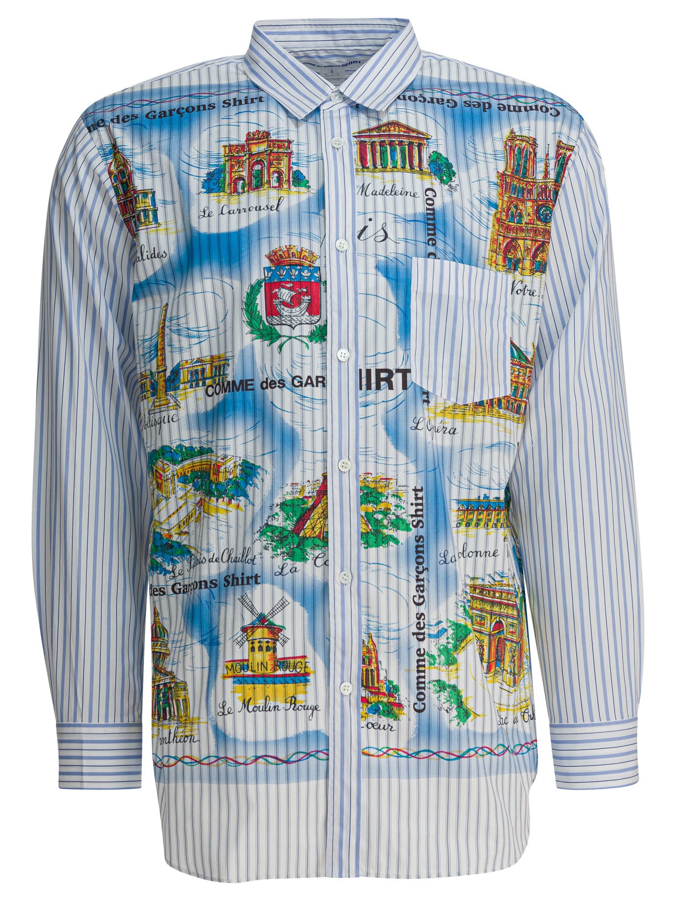 Striped shirt with print Shirts