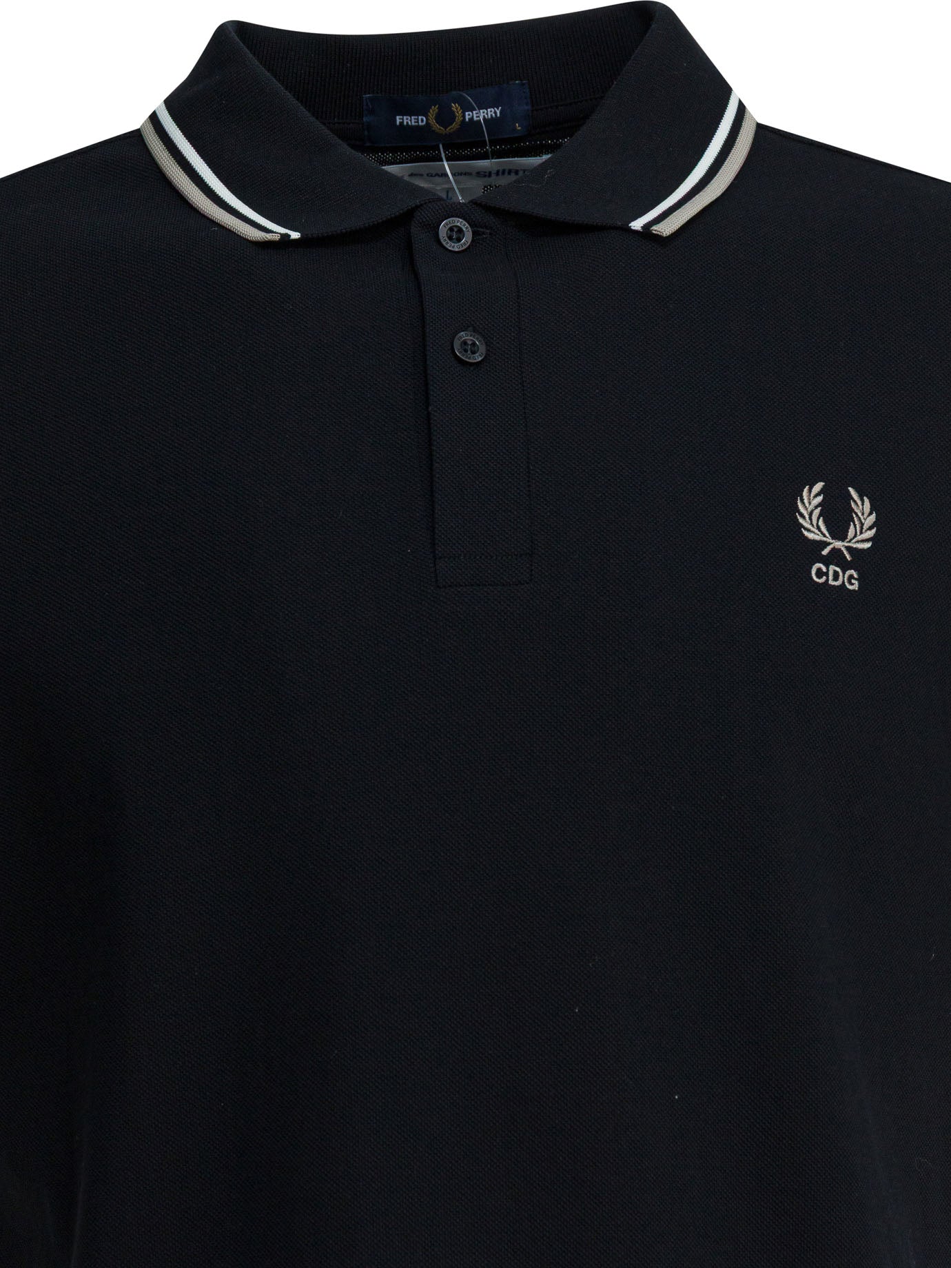 "Comme Des Garçons X Fred Perry" button-down polo shirt Polo shirts