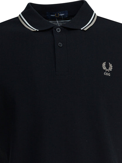 "Comme Des Garçons X Fred Perry" button-down polo shirt Polo shirts