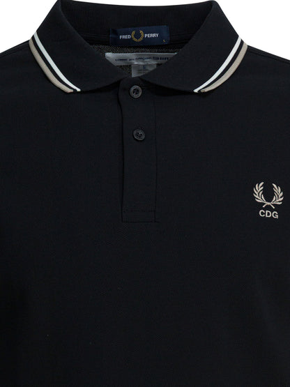 "Comme Des Garçons X Fred Perry" button-down polo shirt Polo shirts