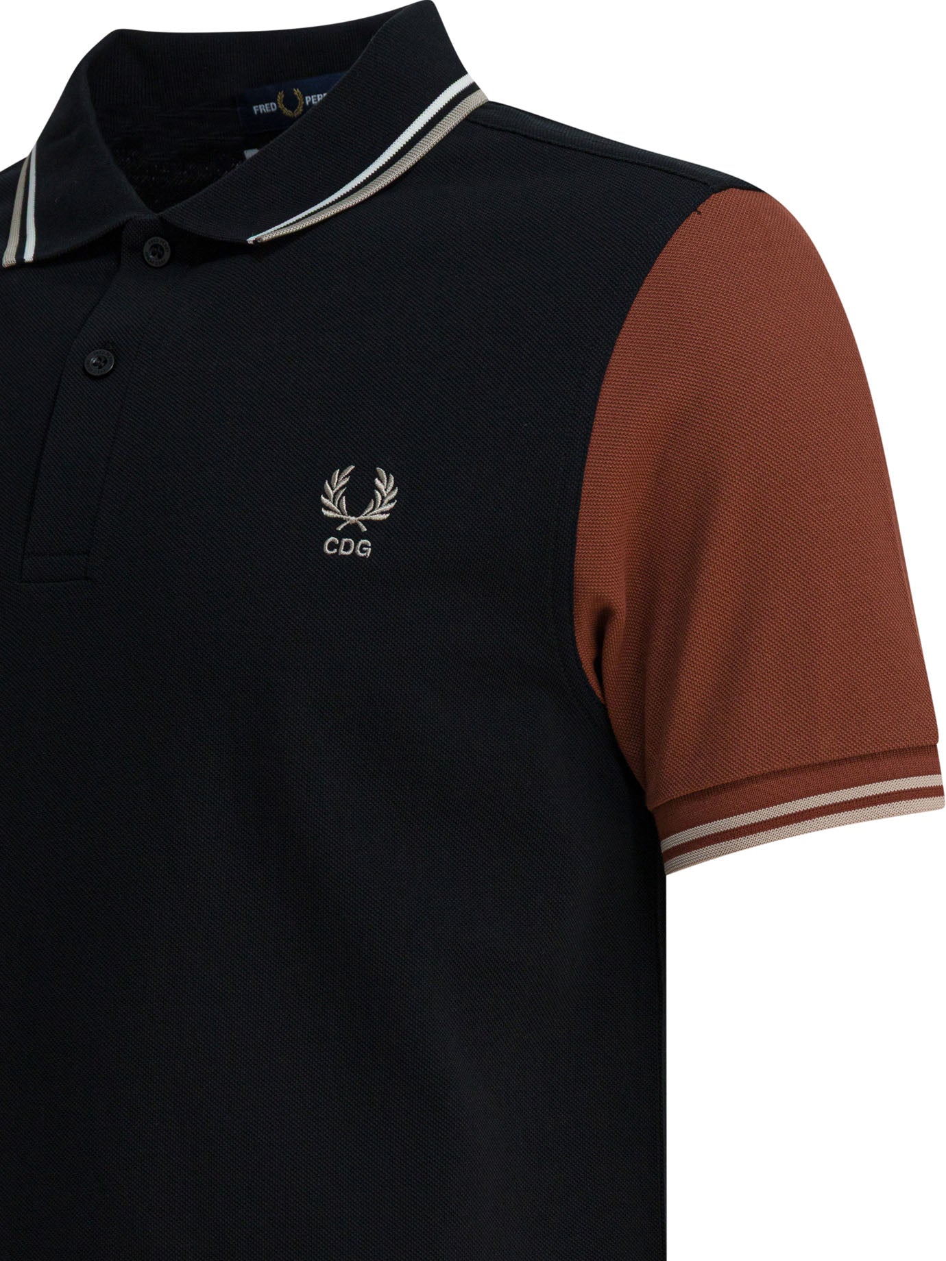 "Comme Des Garçons X Fred Perry" button-down polo shirt Polo shirts