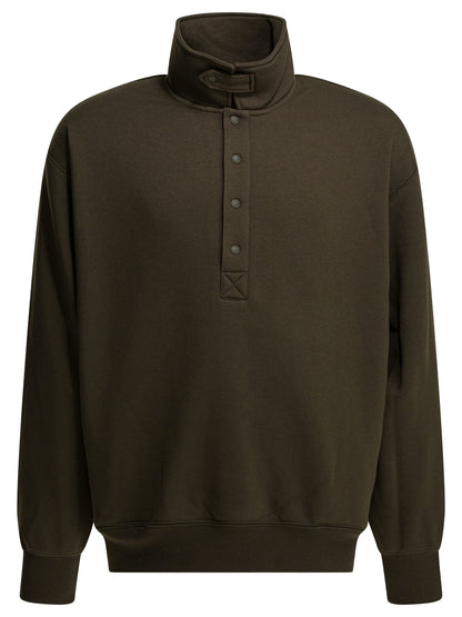 Sweatshirt with half button closure Sweatshirts