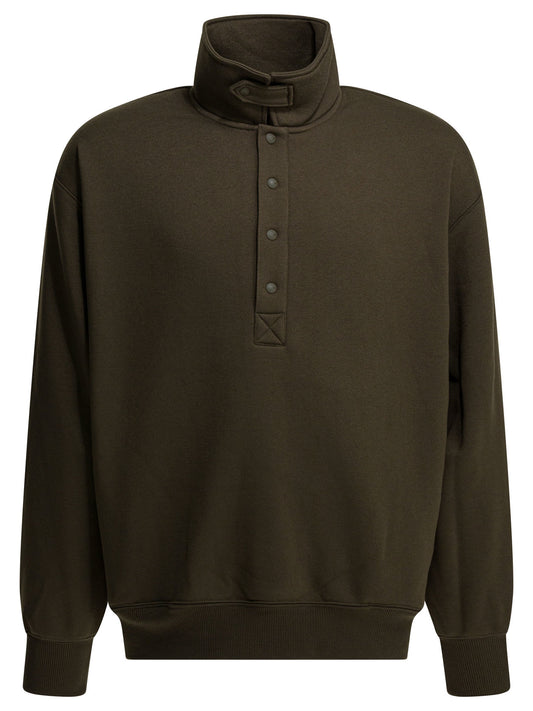 Sweatshirt with half button closure Sweatshirts