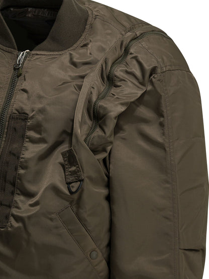 Nylon zippered bomber jacket Jackets and Coats