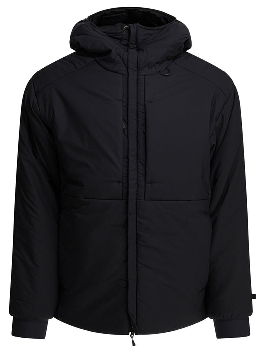 Short down jacket with zipper and hood Jackets and Coats
