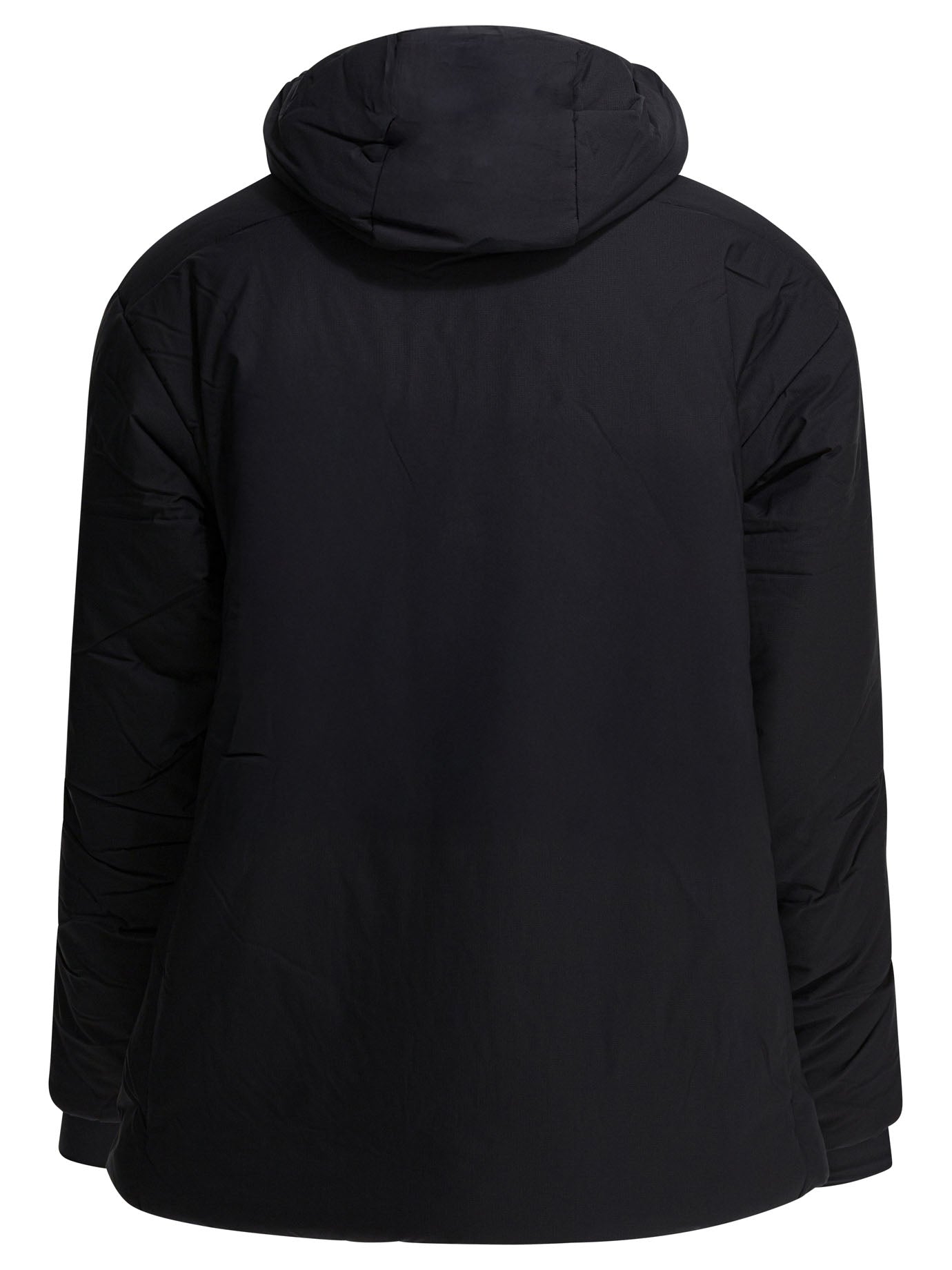 Short down jacket with zipper and hood Jackets and Coats