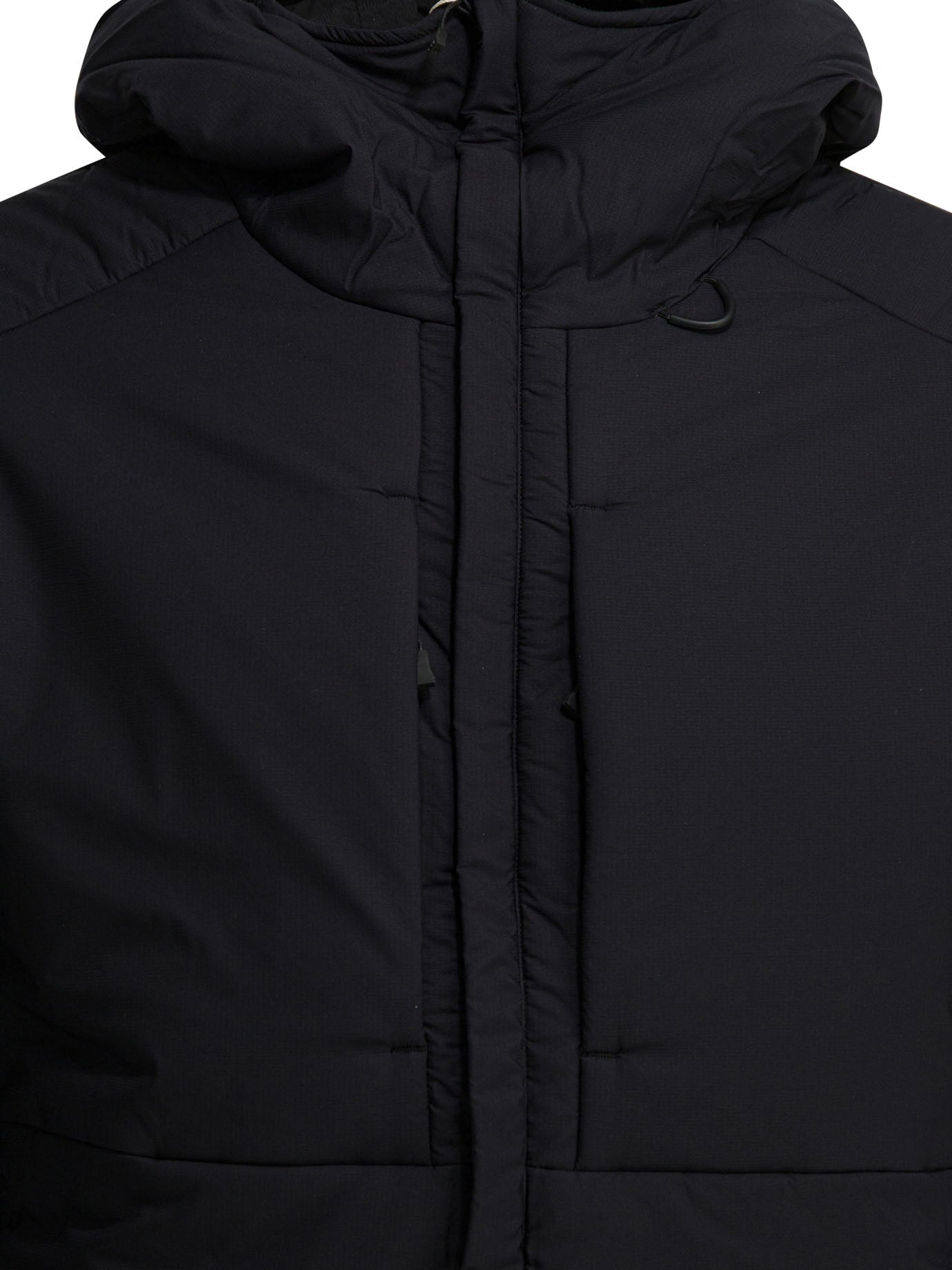 Short down jacket with zipper and hood Jackets and Coats