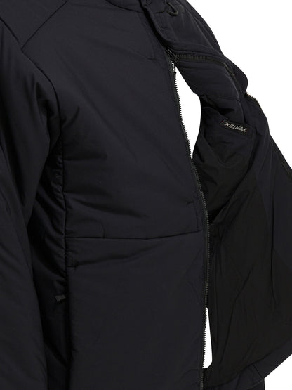 Short down jacket with zipper and hood Jackets and Coats