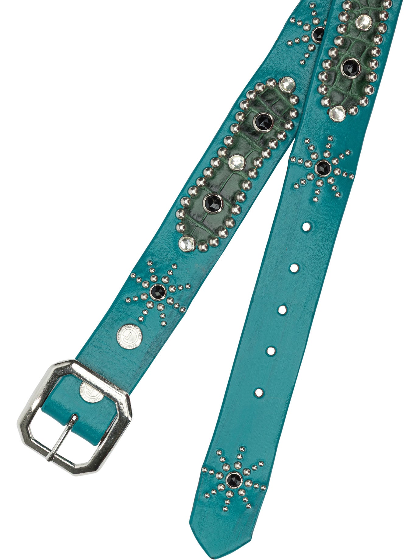 Leather belt with decorations Belts