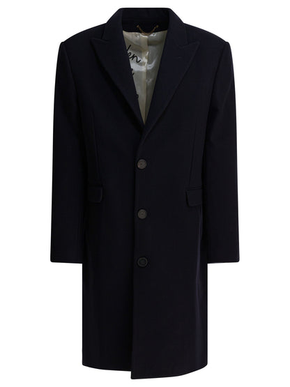 Single-breasted wool coat Jackets and Coats