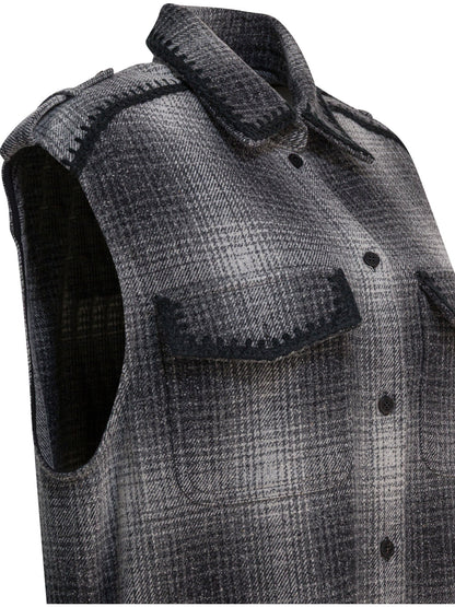 Wool-blend chemisier dress Dresses