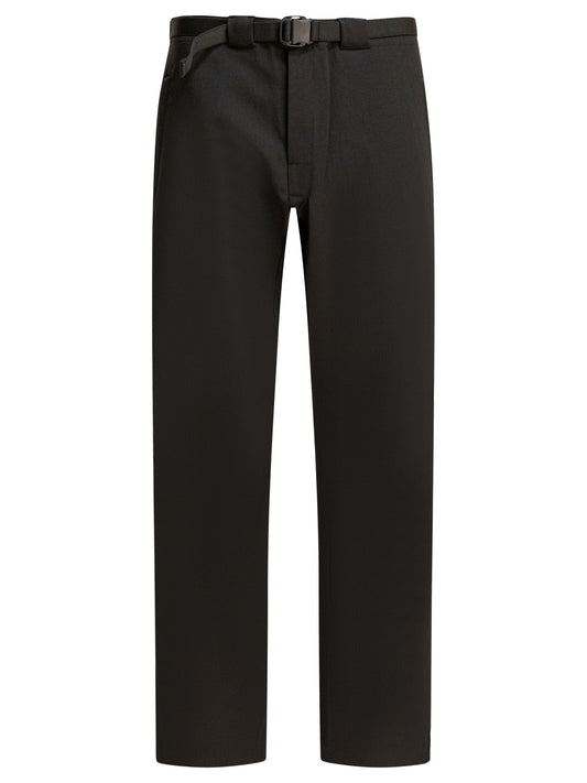 Wool blend belted pants Trousers