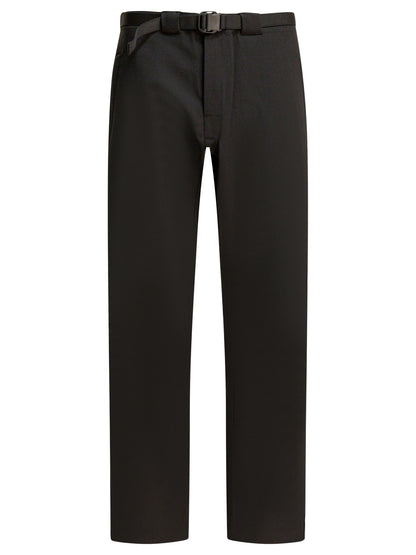 Wool blend belted pants Trousers