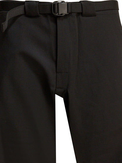 Wool blend belted pants Trousers