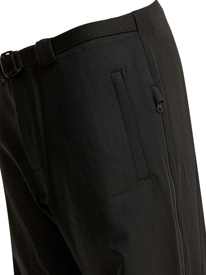 Wool blend belted pants Trousers