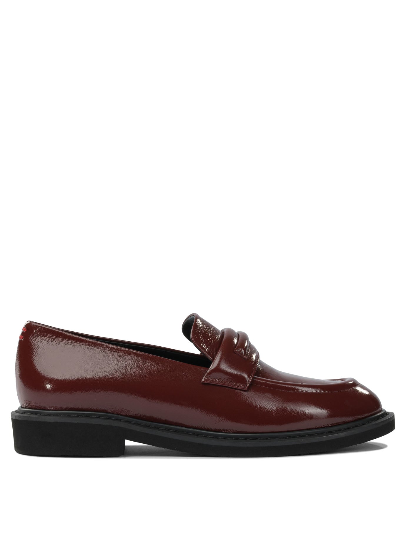Glossy leather loafers Loafers & Slippers