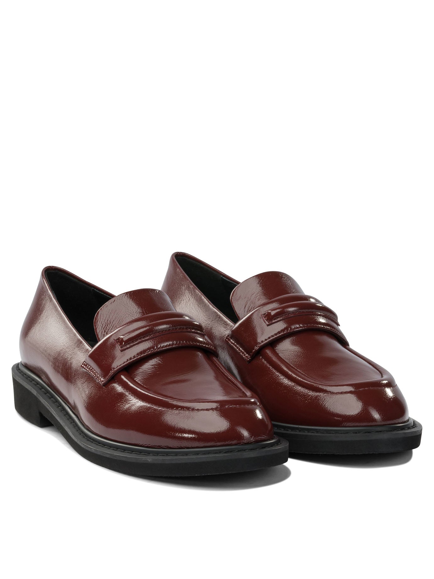 Glossy leather loafers Loafers & Slippers