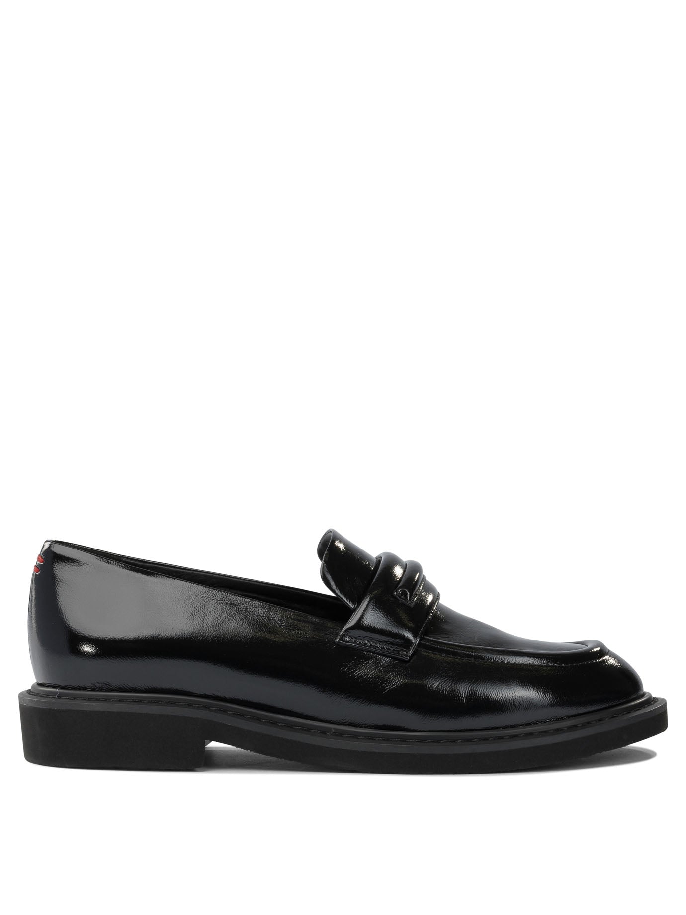 Glossy leather loafers Loafers & Slippers