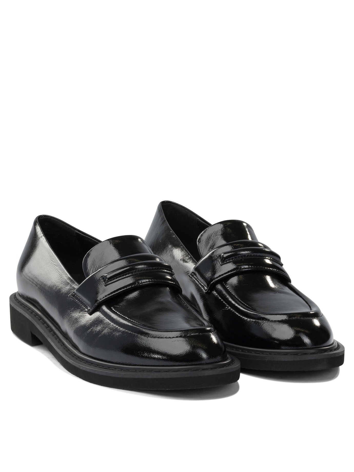 Glossy leather loafers Loafers & Slippers