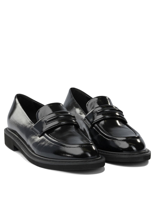 Glossy leather loafers Loafers & Slippers