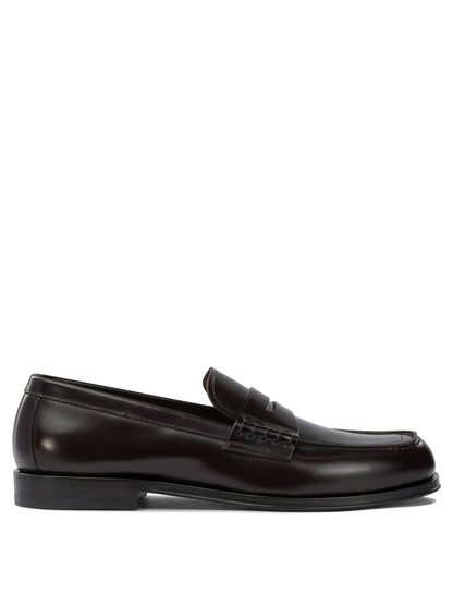 Glossy leather loafers Loafers & Slippers