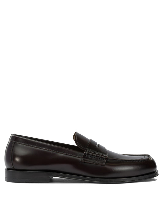 Glossy leather loafers Loafers & Slippers
