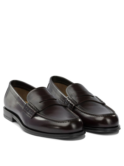 Glossy leather loafers Loafers & Slippers