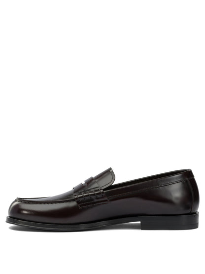 Glossy leather loafers Loafers & Slippers