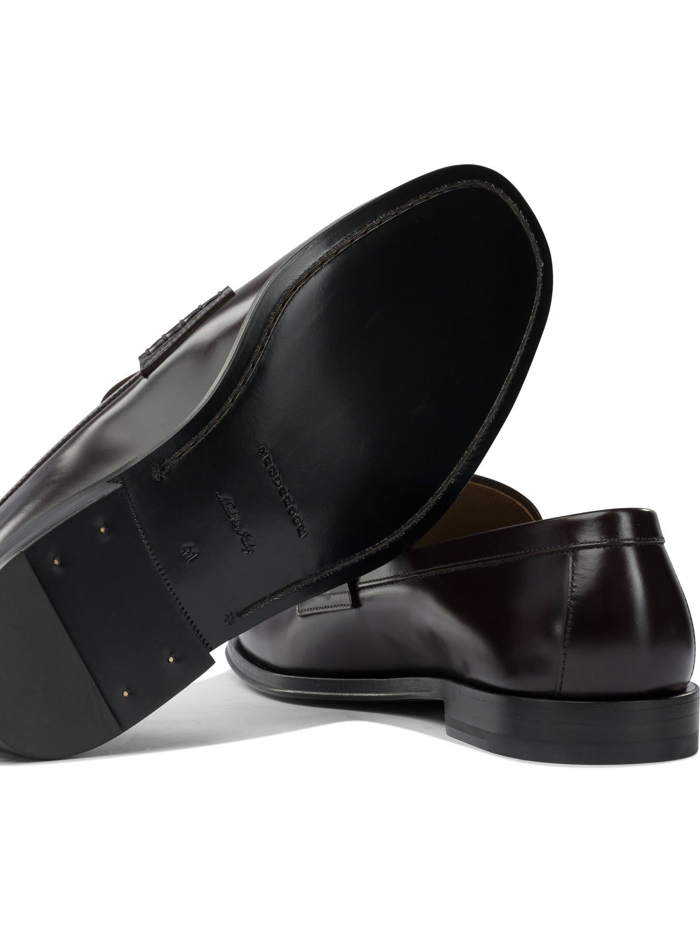 Glossy leather loafers Loafers & Slippers