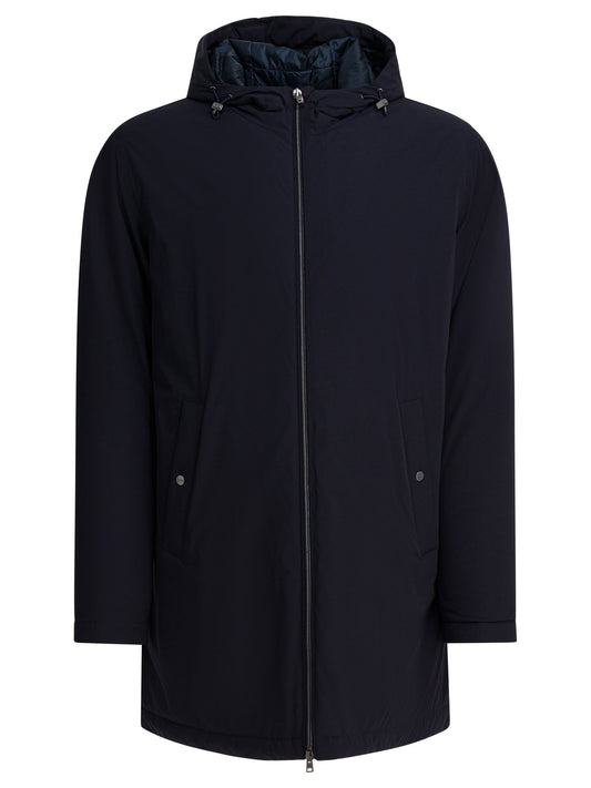 "Resort" long nylon down jacket Jackets and Coats