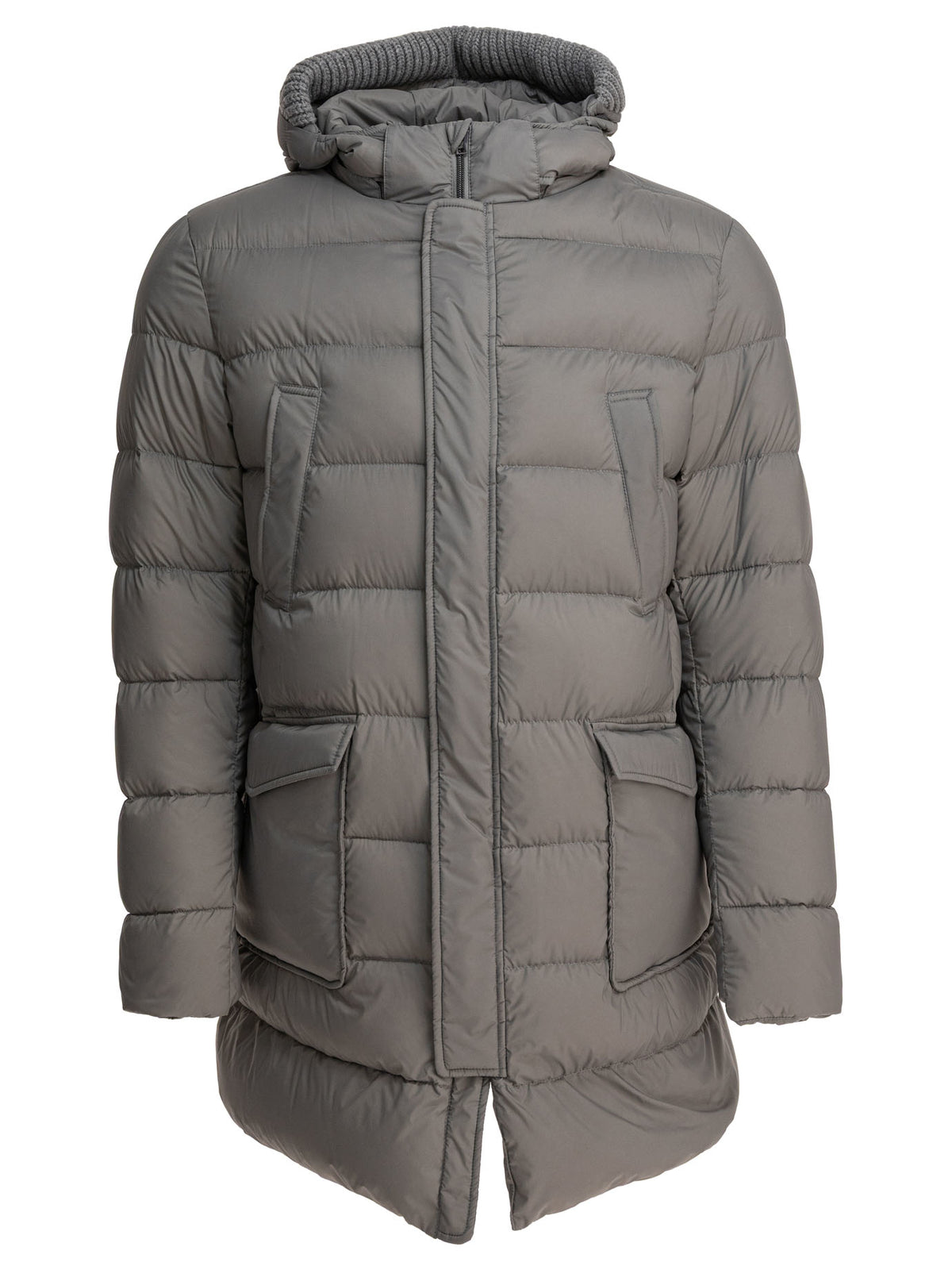 Long down jacket with hood Jackets and Coats