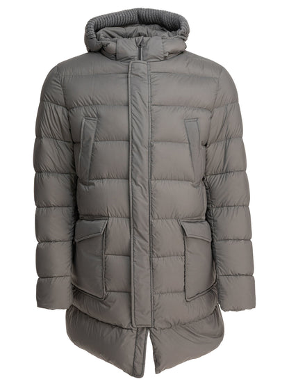 Long down jacket with hood Jackets and Coats