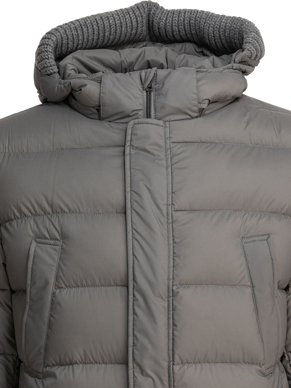 Long down jacket with hood Jackets and Coats