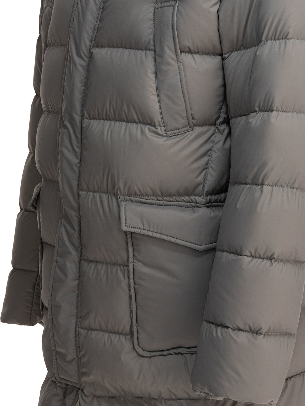 Long down jacket with hood Jackets and Coats