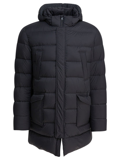Long down jacket with hood Jackets and Coats