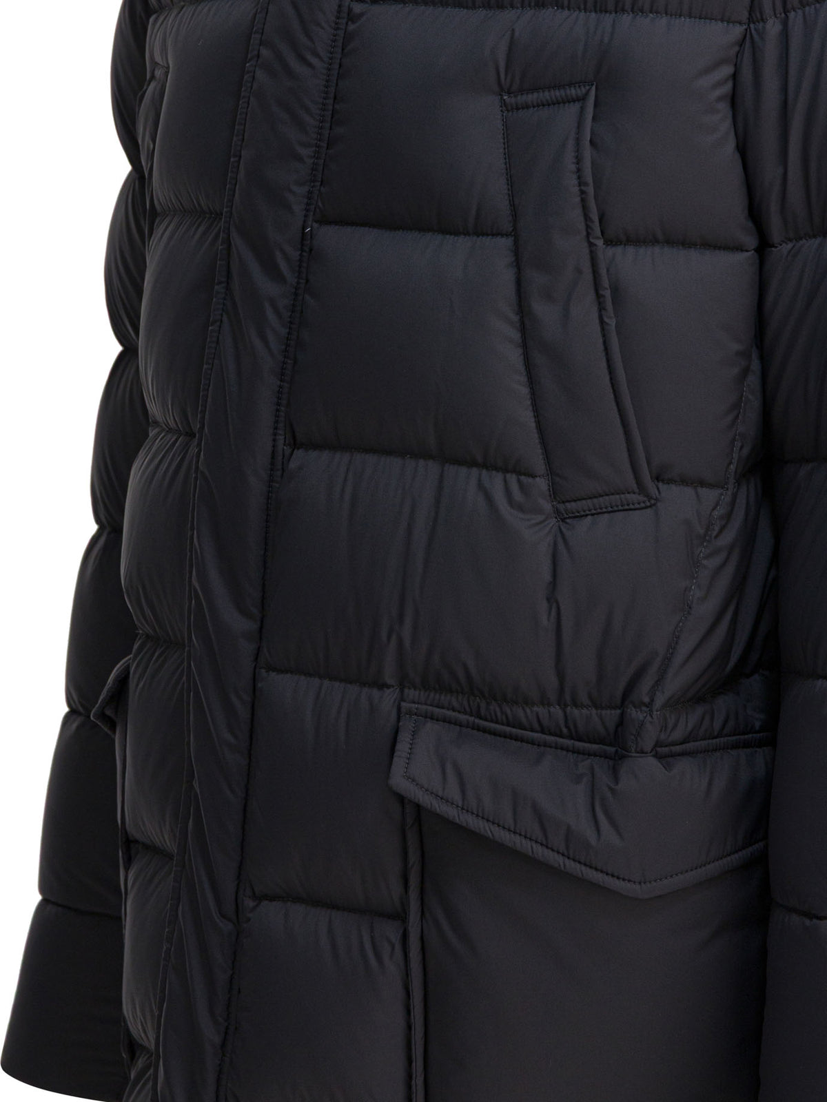 Long down jacket with hood Jackets and Coats